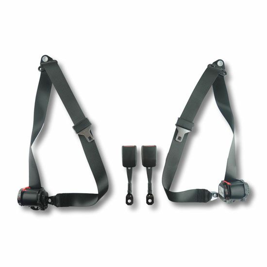 ポルシェ 986ボクスター前期 リトラクタブル 3点式シートベルト 左右キット(シルバー)【Rennline】