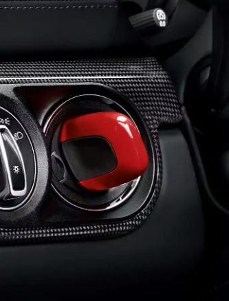 【ポルシェ純正】ポルシェ 911／718ケイマン等 イグニッション スタータースイッチ カバー ガーズレッド 9910448012184A