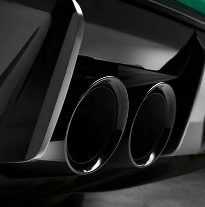 【BMW純正】M3(G80)/M4(G82)等 ブラッククローム マフラーチップ 18308096126