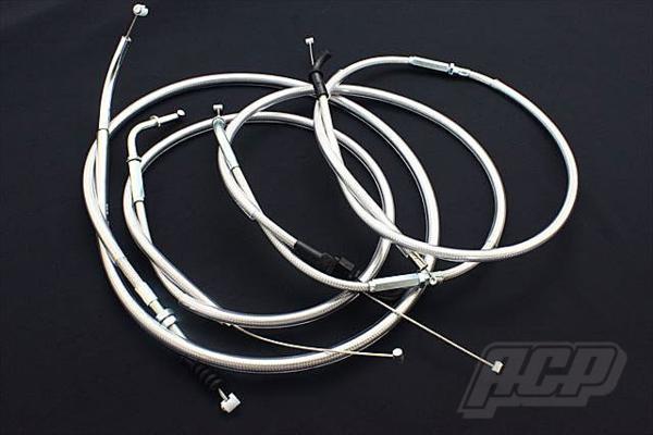ゼファー400 ワイヤーセット 4本セット メッシュ 30センチ ロング 新品