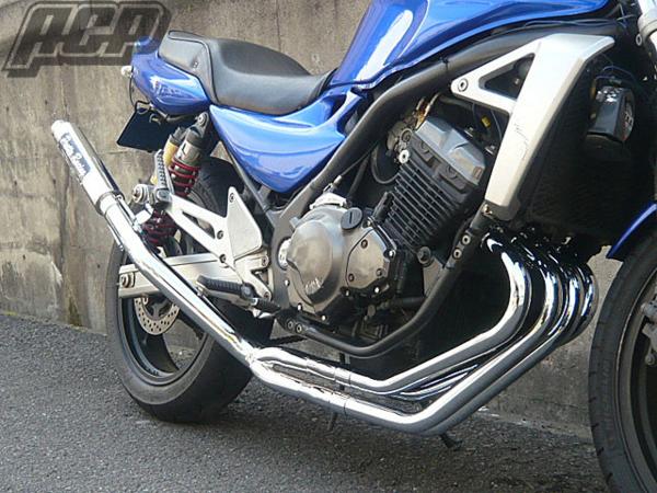 プリティー製 バリオス 1型 流 タイプ1 4-2-1 マフラー メッキ