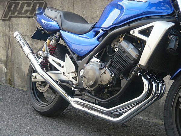 プリティー製 バリオス 2型 流 タイプ2 4-2-1 マフラー メッキ