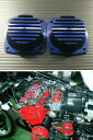 CBX400F アルミビレットキャブカバー 2個1set ブルー