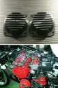 CBX400F アルミビレットキャブカバー 2個1set ブラック