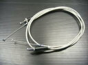 アクセル用ステンメッシュ30cmロングワイヤー YAMAHA XJR400〜'97用