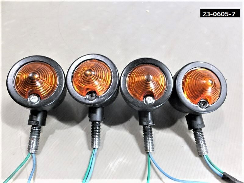 KAWASAKI 汎用 丸型 ウィンカー 砲丸タイプ ウィンカー ヨーロピウィンカー (23-0605-7) カワサキ