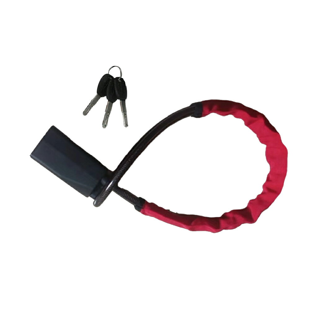 楽天市場】盗難防止 ハンドルロック（カラーレッド）の通販