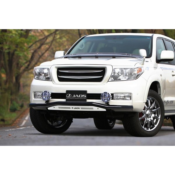 JAOS フロントスキッドバー ブラック／ブラスト ランドクルーザー 200系 ALL 07.09-11.12用 B150048C ※適合確認(2.0)