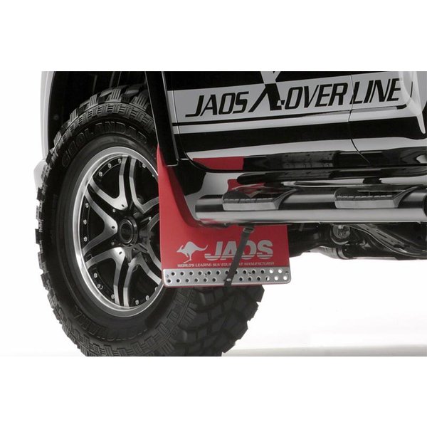 JAOS マッドガードIII フロントセット レッド プラド 150系 ALL 09.09-用 B621065F ※適合確認