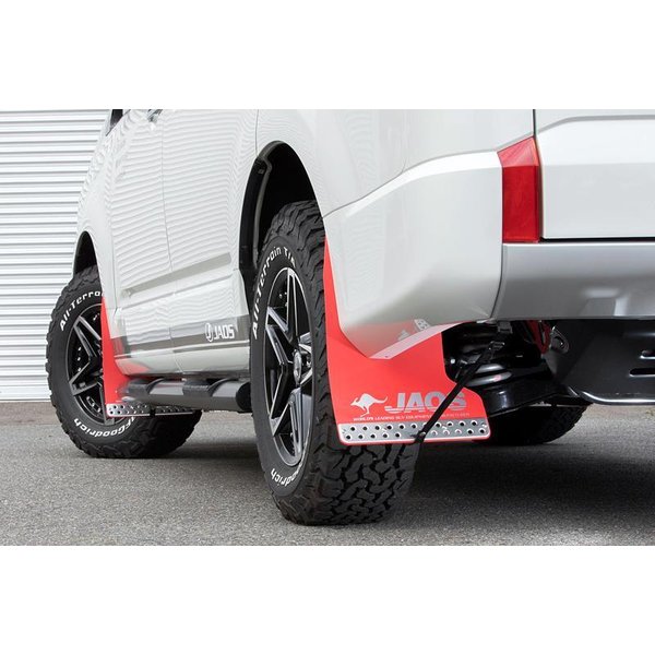 Rakuten - JAOS マッドガードIII フロントセット レッド デリカ D:5 19+ DIESEL 新型ディーゼル（3DA-CV1W） 19.02-用 B621306F ※適合確認