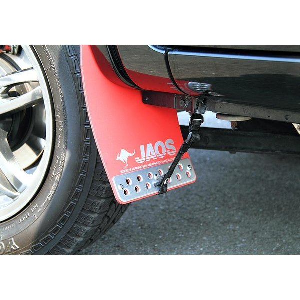 Rakuten - JAOS マッドガードIII フロントセット レッド ジムニー JB23系 ALL 98.10-18.02用 B621512F ※適合確認