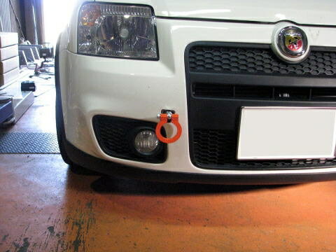 カワイ製作所 牽引フック フロント 可倒式 FIAT パンダ 169 04/07〜用 日本製