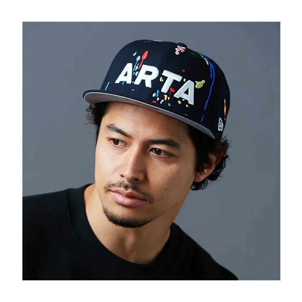 【在庫有】ARTA NEW ERA 9FORTY キャップ スプラッシュ ネイビー／マルチ