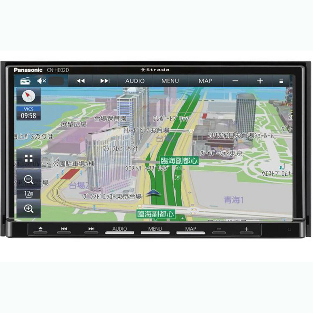 2024年モデル 最新地図搭載版 Panasonic パナソニック Strada CN-HE02D 7V型カーナビステーション