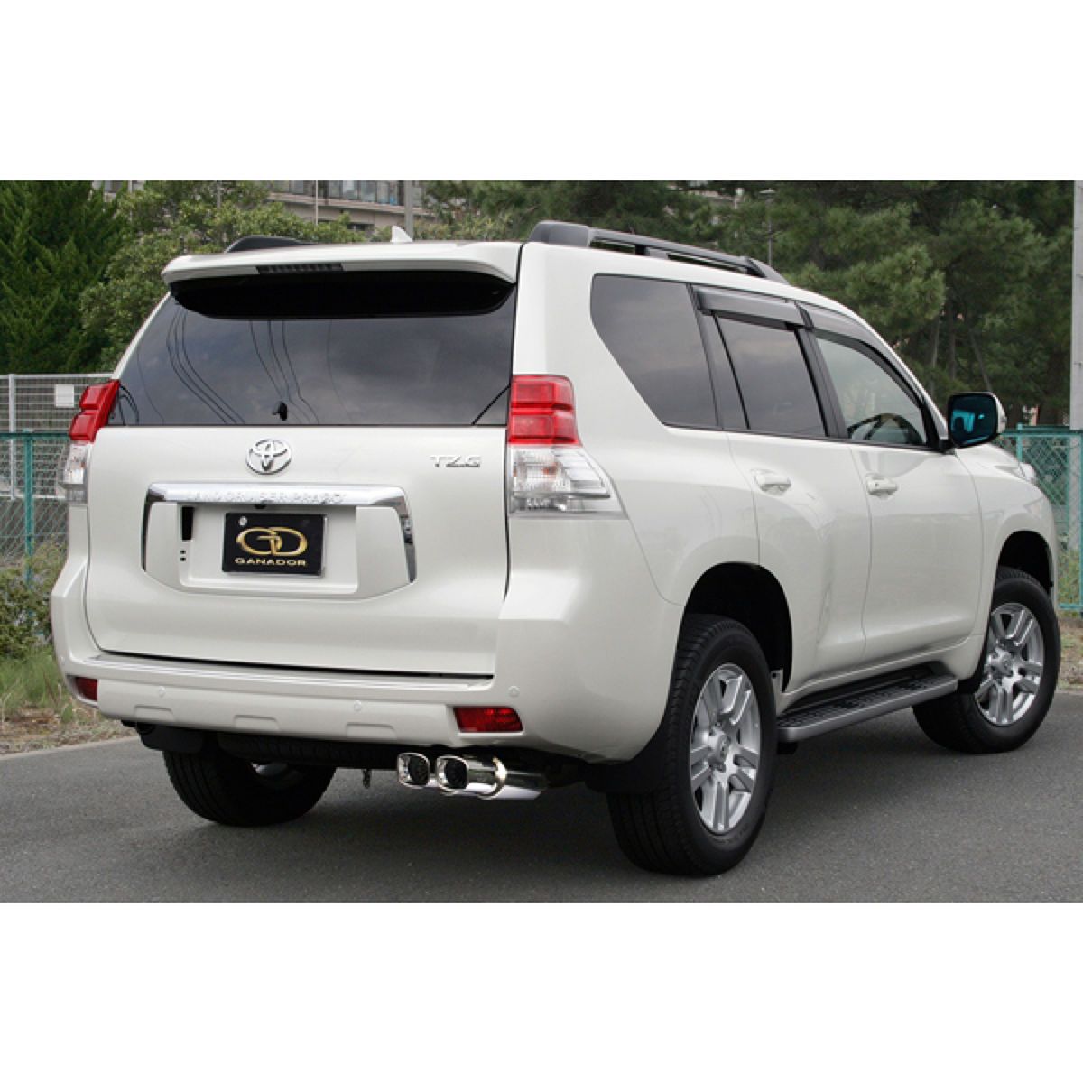 GANADOR ガナドール 4WD Vertex P.B.S搭載 右W出し スクエアテールマフラー GDE-137 トヨタ ランドクルーザープラド
