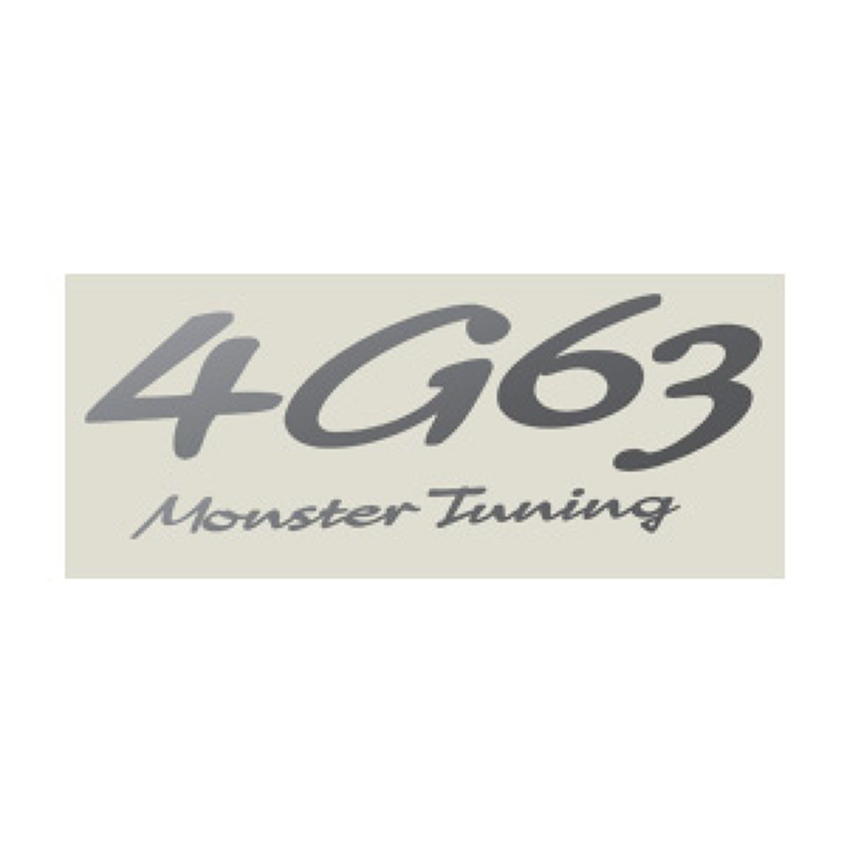monster SPORT モンスタースポーツ 4G63 MonsterTuning ステッカー ガンメタ 896166-0000M