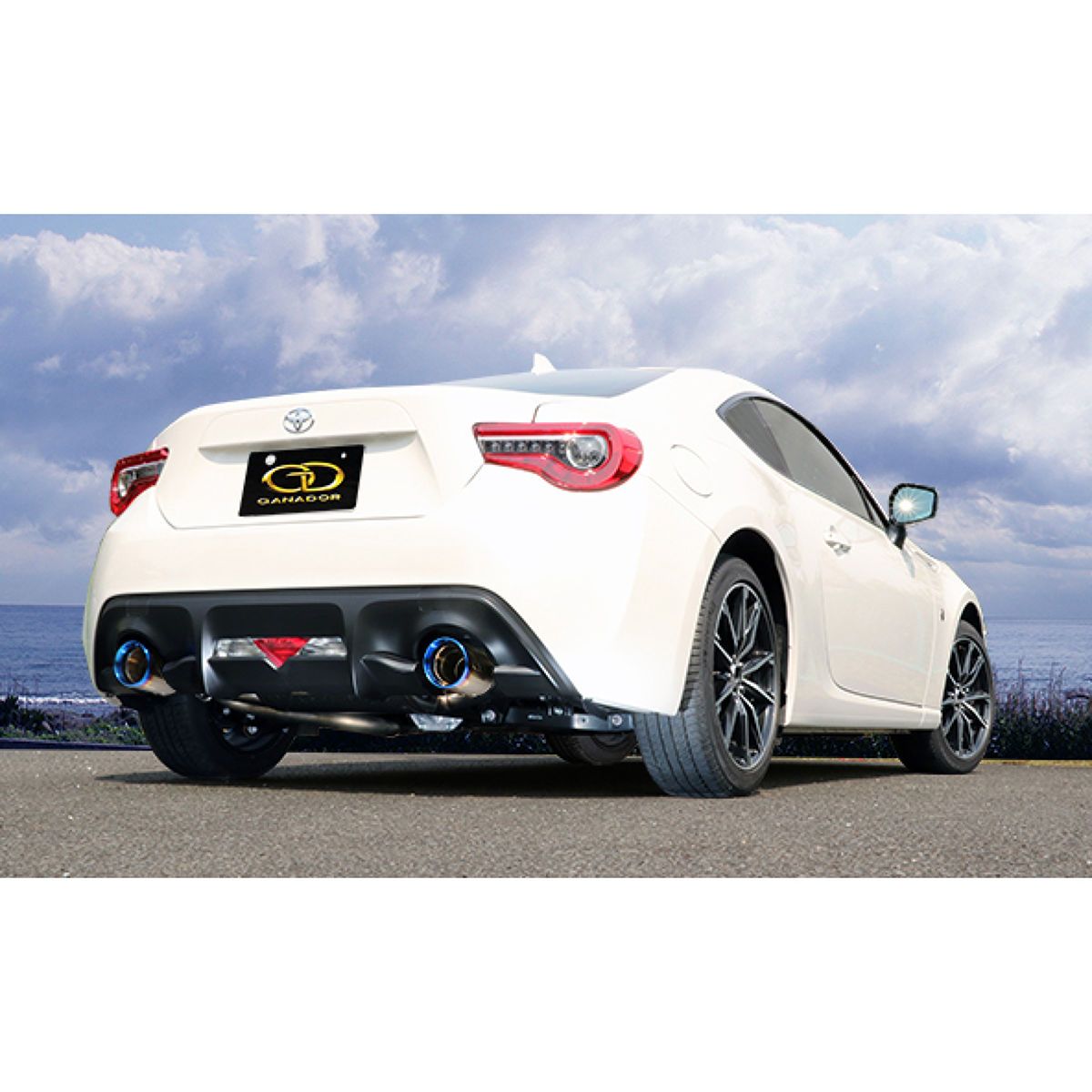 GANADOR ガナドール Vertex Sports P.B.S搭載 左右出し サークルブルーテールマフラー GDE-407BL トヨタ 86/スバル BRZ