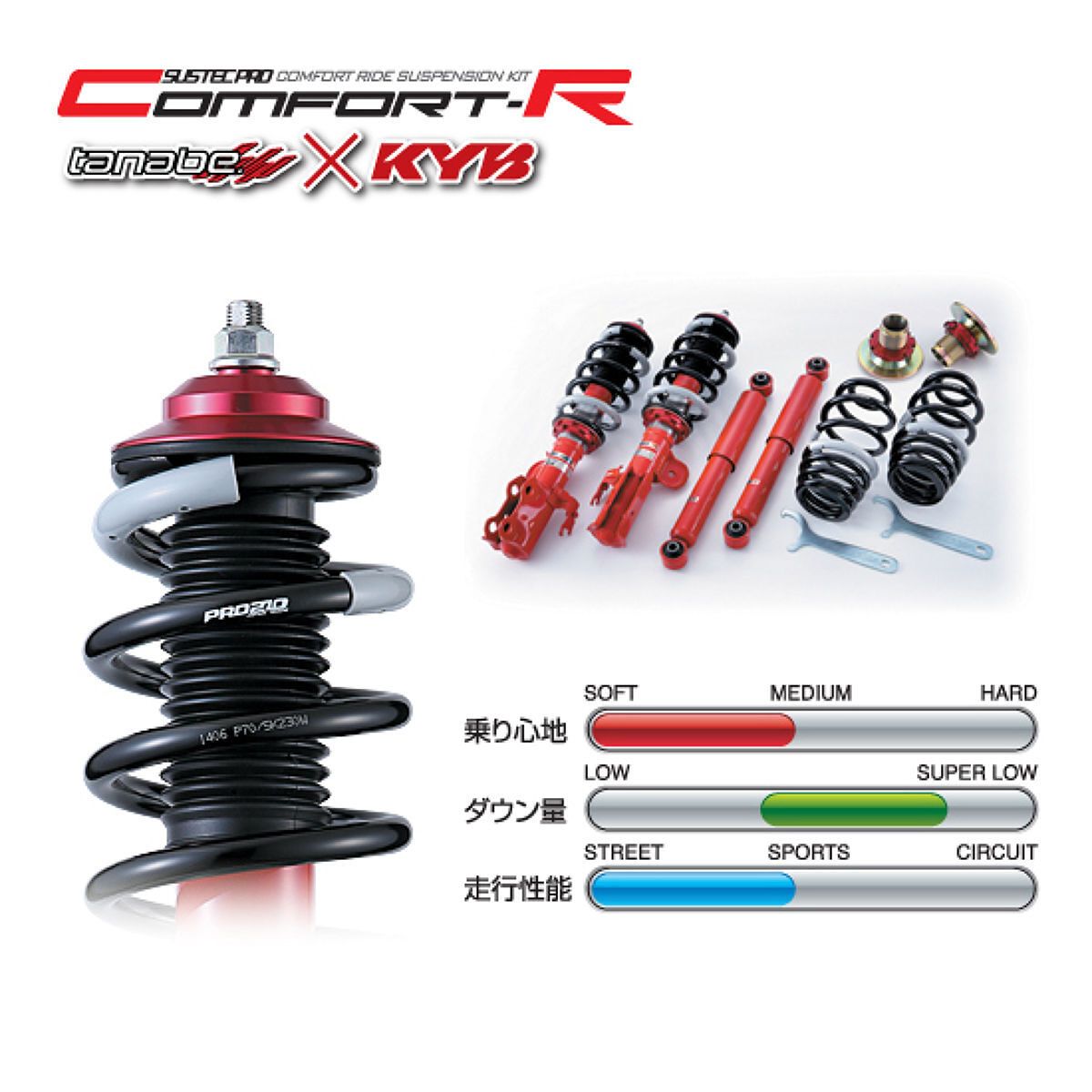 【12/1(月) 00:00-最大2000円OFFクーポン】tanabe タナベ サステックプロ CR 1台分 CRBM2FPK マツダ アクセラ BM2FP