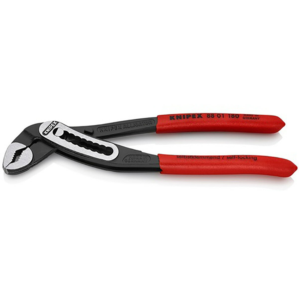 KNIPEX クニペックス ウォーターポンププライヤー アリゲーター 180mm 8801-180