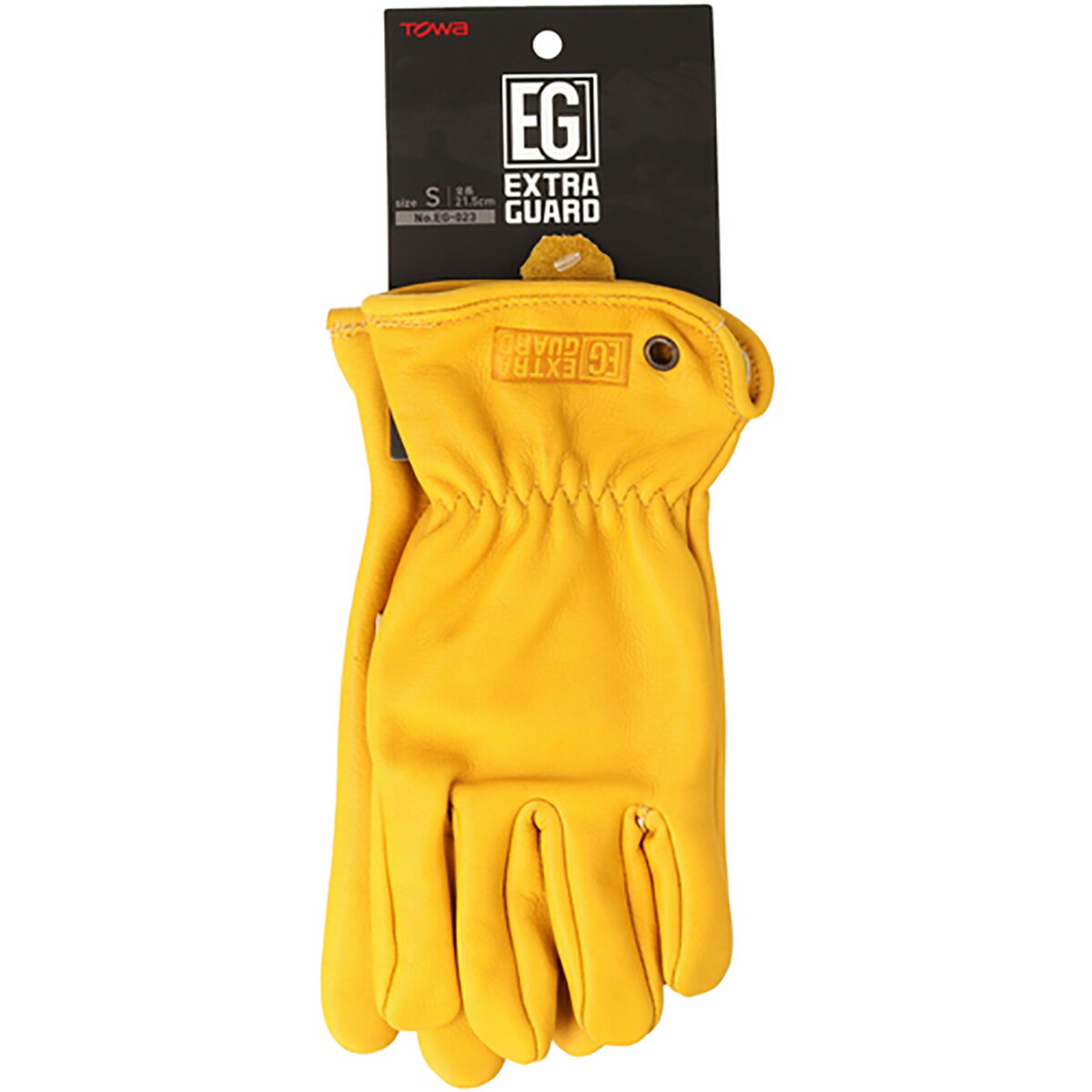 トワロン 牛表革手袋 EXガード Lantern S EG-023-S イエロー