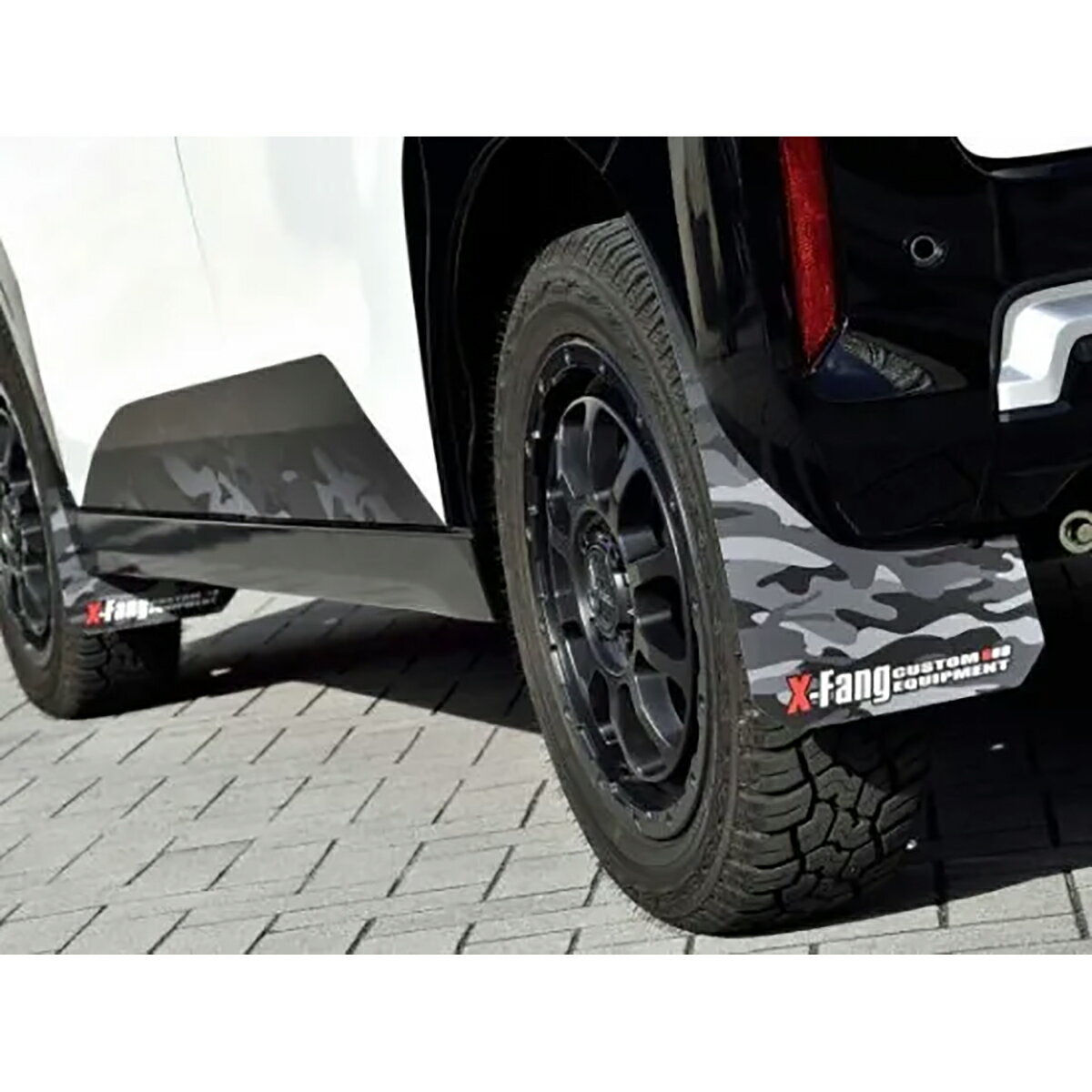 X-Fang クロスファング TGS マッドフラップ M38002-CBK カモフラージュブラック ミツビシ デリカミニ