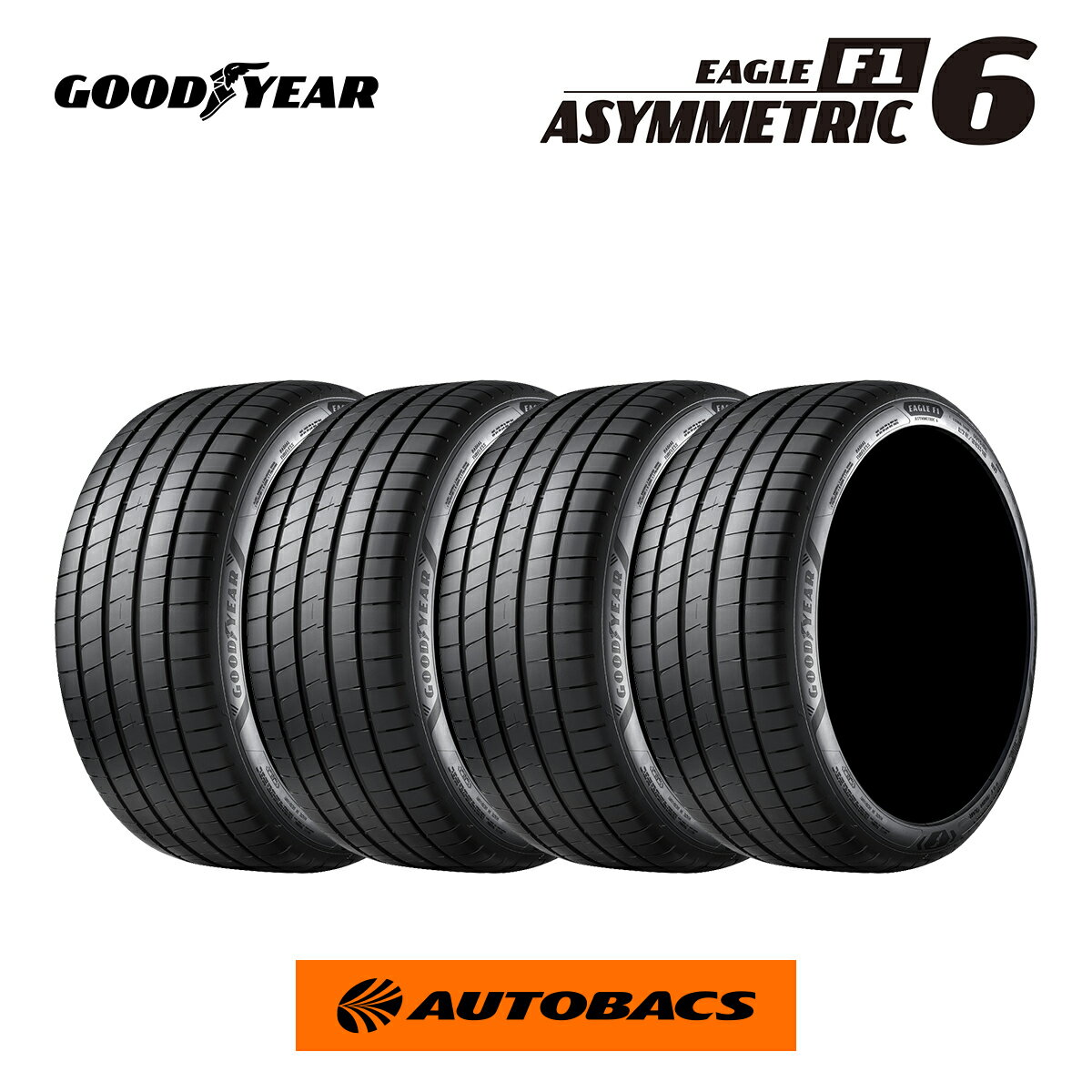 グッドイヤー イーグルF1アシメトリック6 225/40R18 92Y XL（タイヤ4本セット）225/40/18