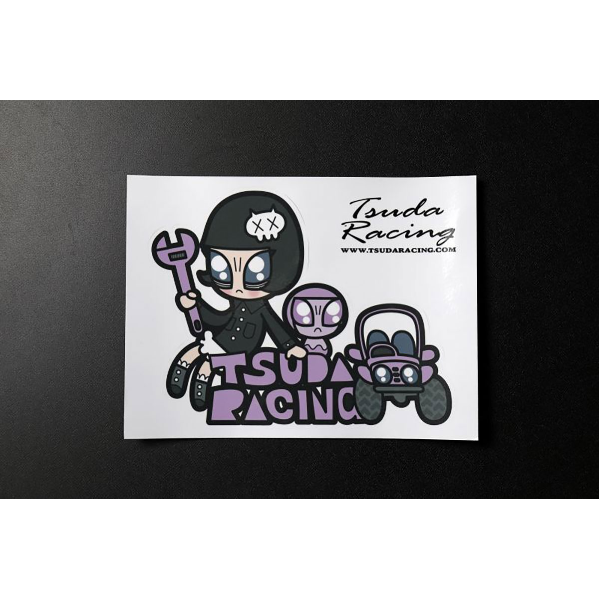 Tsuda Racing 津田レーシング オリジナルステッカー ロックガール L OTH030