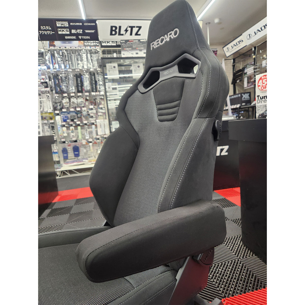 錦産業 アームレストカバー RECARO BRIDE共通 AB-2525 ブラック