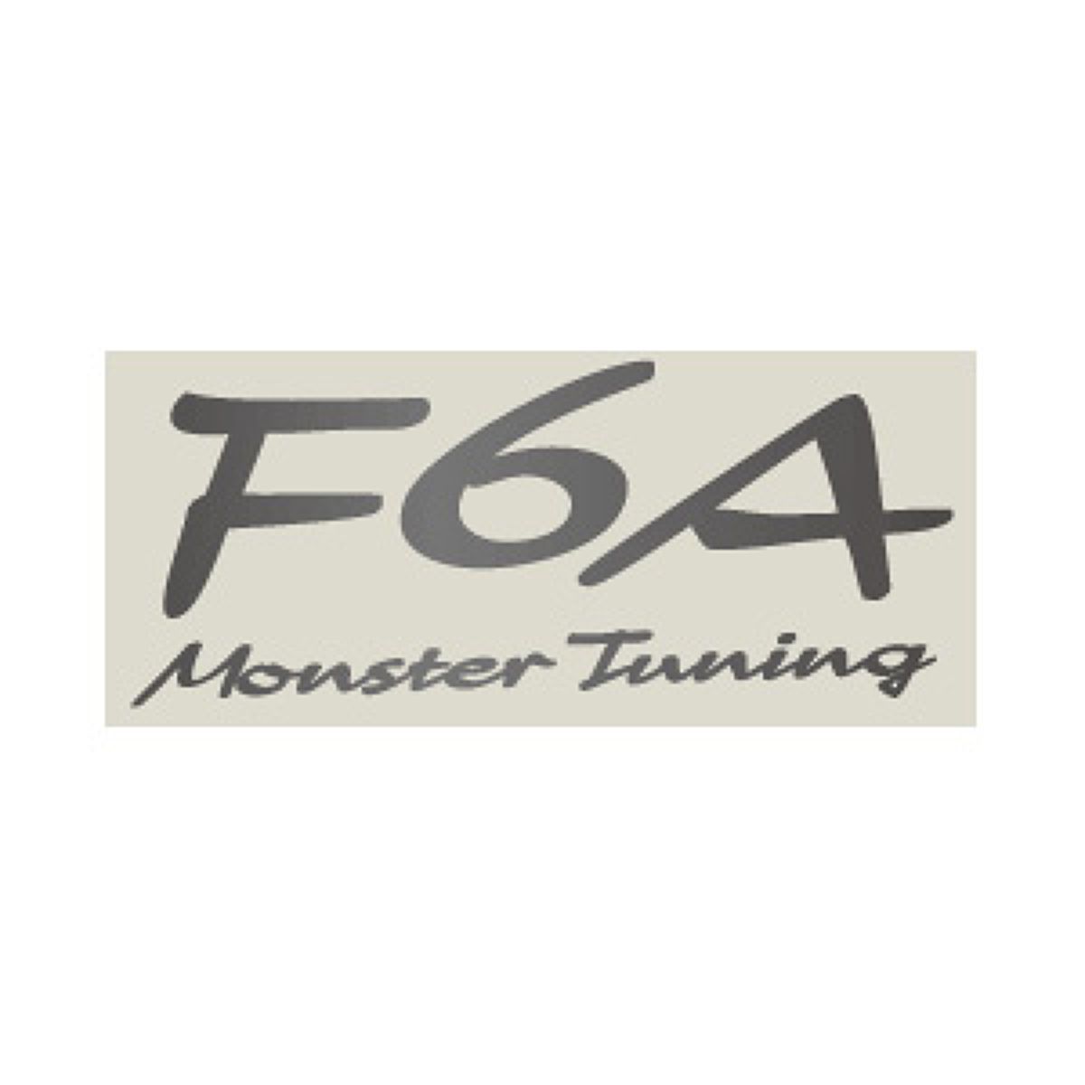 monster SPORT モンスタースポーツ F6A Monster Tuning ステッカー ガンメタ(大) 896126-0000M