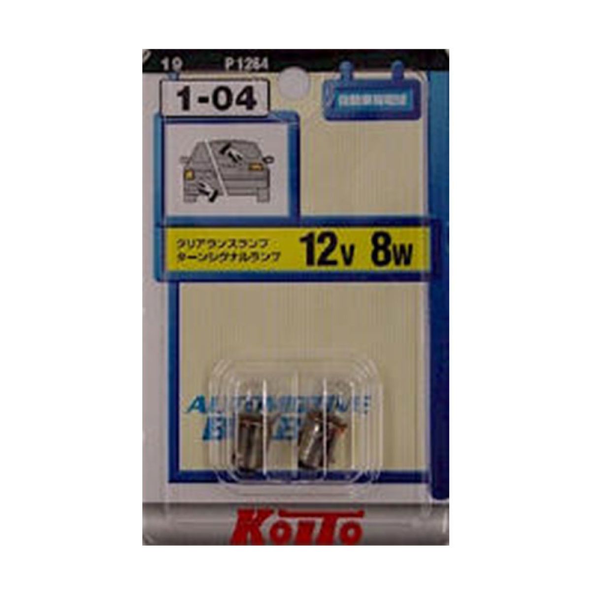 KOITO �佤�Х�� 1-04 P1264 G14 BA9s 8W 2����