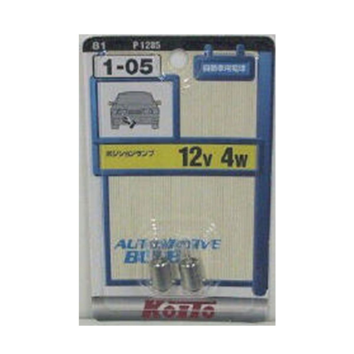 KOITO �佤�Х�� 1-05 P1285 T8.5 BA9s 4W 2����