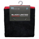【在庫限定特価】AQ. BLACK LIMITED マイクロファイバークロス Sサイズ 2枚組 ブラック 通常価格398円
