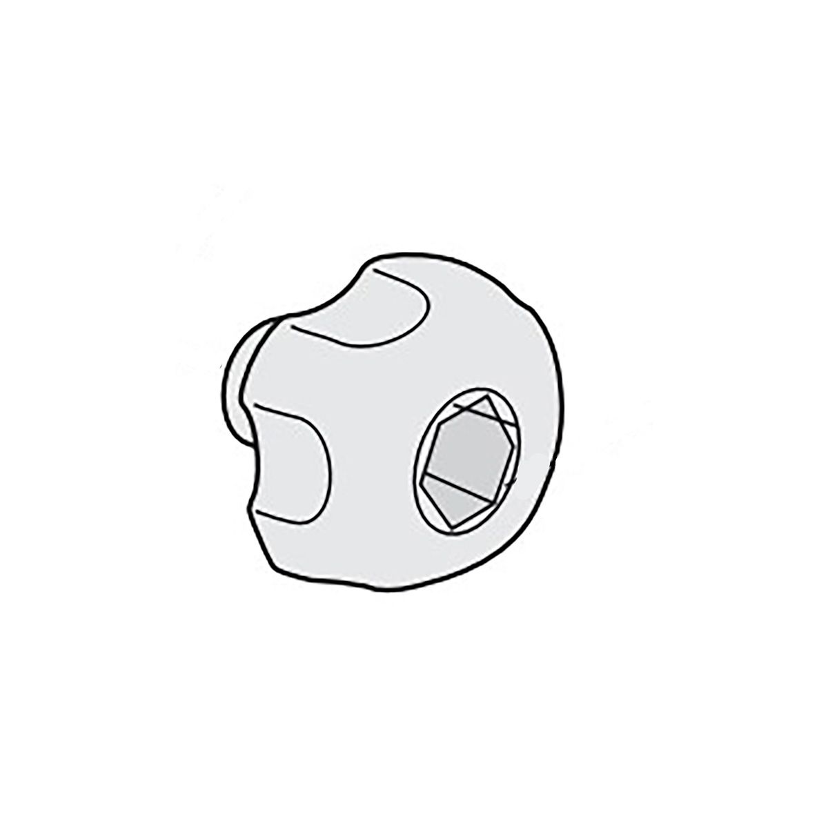 CARMATE カーメイト INNO IN56/IN57/IN556/IN556用 ノブ 1個 ISP511