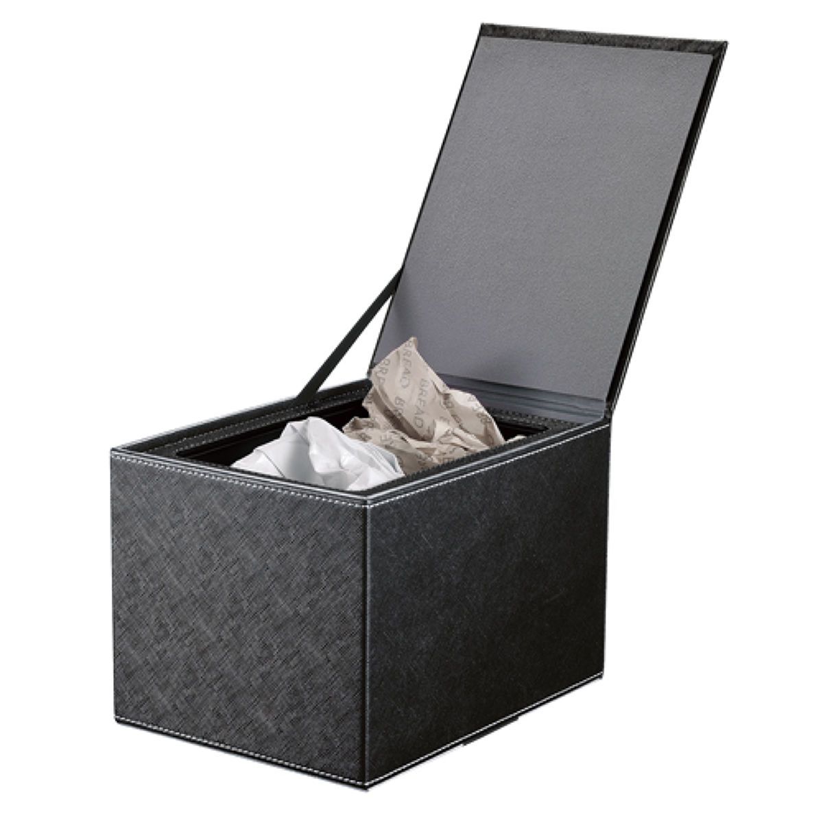 カーメイト フタ付ゴミ箱 ブラック DZ378