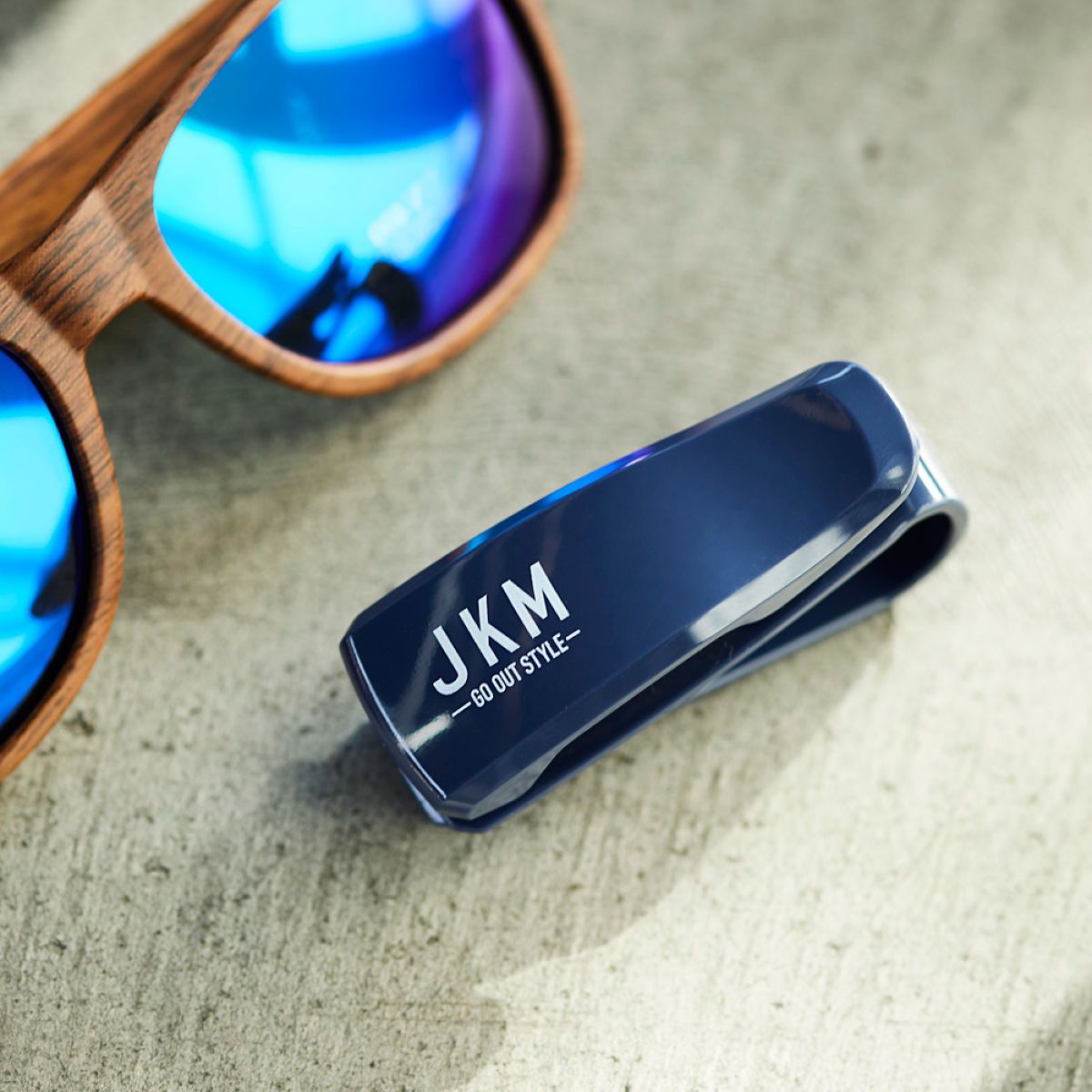 JKM サングラスクリップ JM47 ネイビー