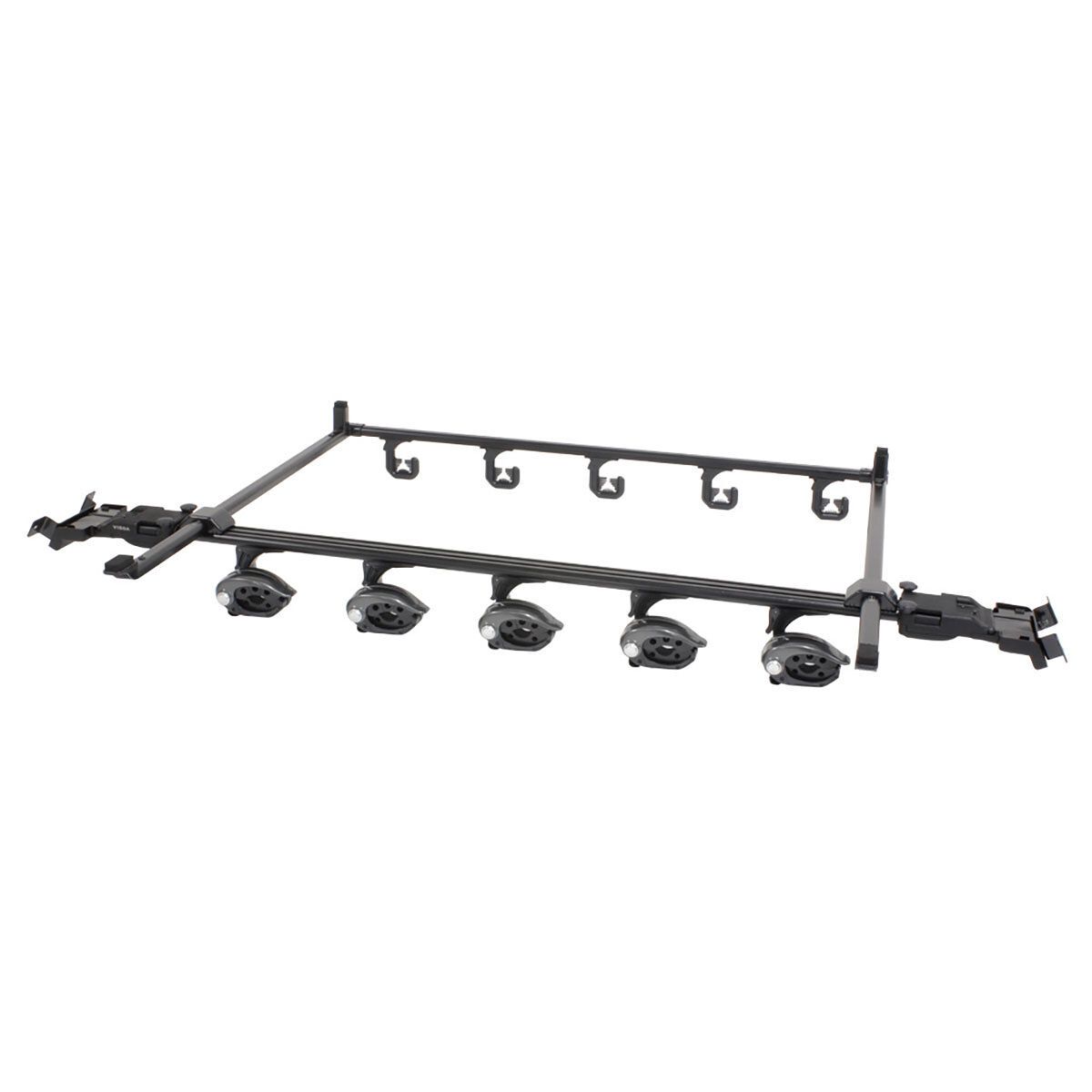 【2/1〜 最大2,000円OFFクーポン】YAC ヤック VISOA200系 ハイエースS-GL標準専用 スマートロッドホルダー 5本用 UHA1F ブラック