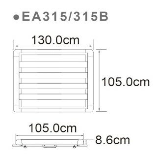 Terzo EA315B���롼�ե�å� ����ߥ롼�ե�å� Ĺ��:130cm x ��:105cm �ߥɥ륵���� �֥�å�
