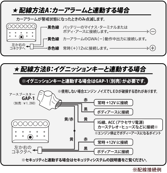 VISION　（ビジョン）　品番：LM801R（レッド）　スキャニングLED　 LUMINATOR【輝度LED7個/点滅は16パターン/スモークスタイル】