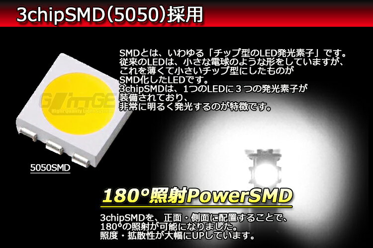 ◎T10 ウエッジ LEDバルブ 3chipS...の紹介画像2