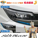 80系ノア/エスクァイア 後期アイラインフィルム2枚セット / クリアブルー EY175-bシルクブレイズ
