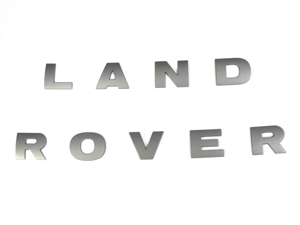 ボンネットデカール　LAND　ROVER　【純正】ディスカバリー3　D3　　ブルネルメタリック（グレー系）