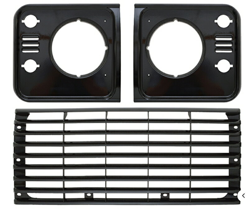 DEFENDER Grille & Headlight Surround Set【UK社外製】グリル＆ヘッドライトサラウンドセット［適合例］ディフェンダー　～2016