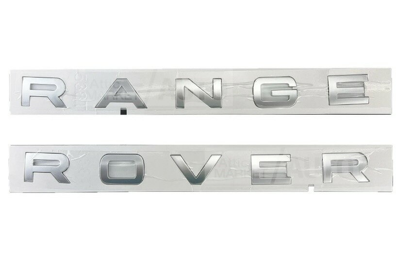 フロントデカール　【純正】RANGE ROVERイヴォーク用 EVOQUEアトラスシルバーセット