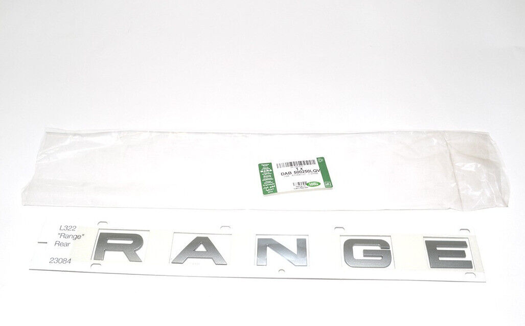 RANGE ROVER L322 3rdレンジローバー'06〜用　リアゲートデカール　ブルネルメタリック