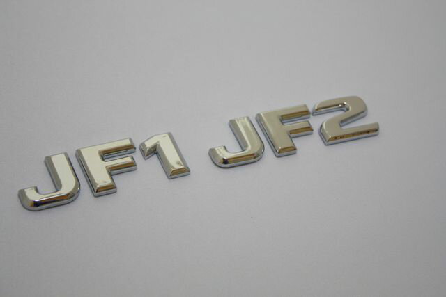 ベンツ風 ホンダN BOX型式エンブレム JF1 JF2 アルファーベット