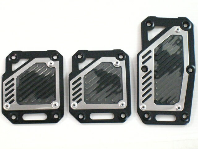 アルミペダル MT用 ハイグレード ブラック 黒 汎用 ペダルカバー アクセル ブレーキ クラッチ 車 クルマ 自動車 マニュアル ミッション 高品質 カスタム...