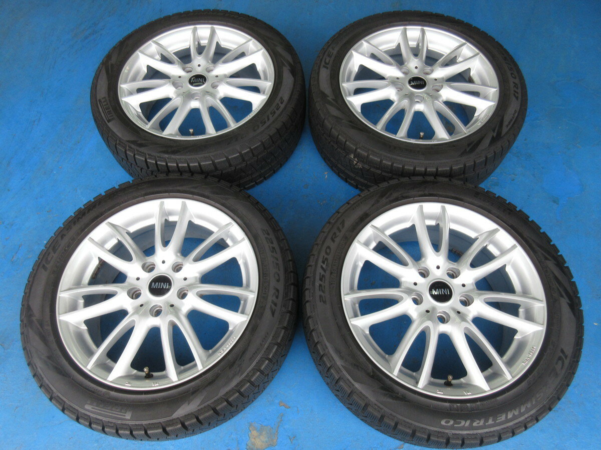 中古スタッドレス ピレリ 225/50-17&MAK ジャッキー(5H/120) ミニ