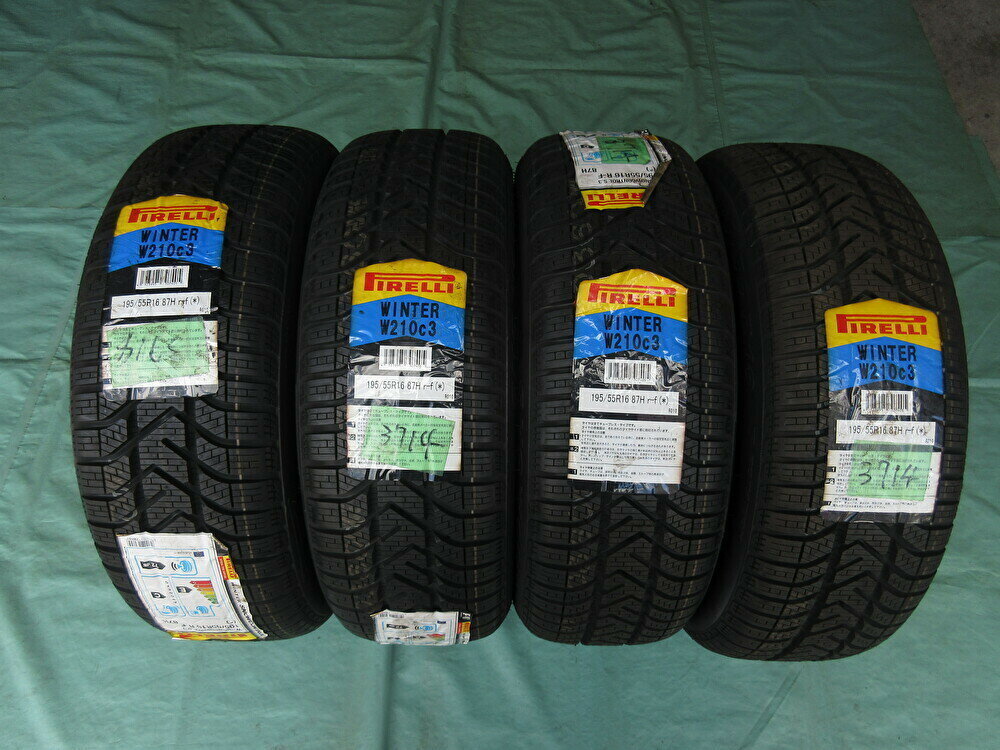 未使用ウインタータイヤ4本ピレリ　スノーコントロール　ランフラット195/55‐162014年製