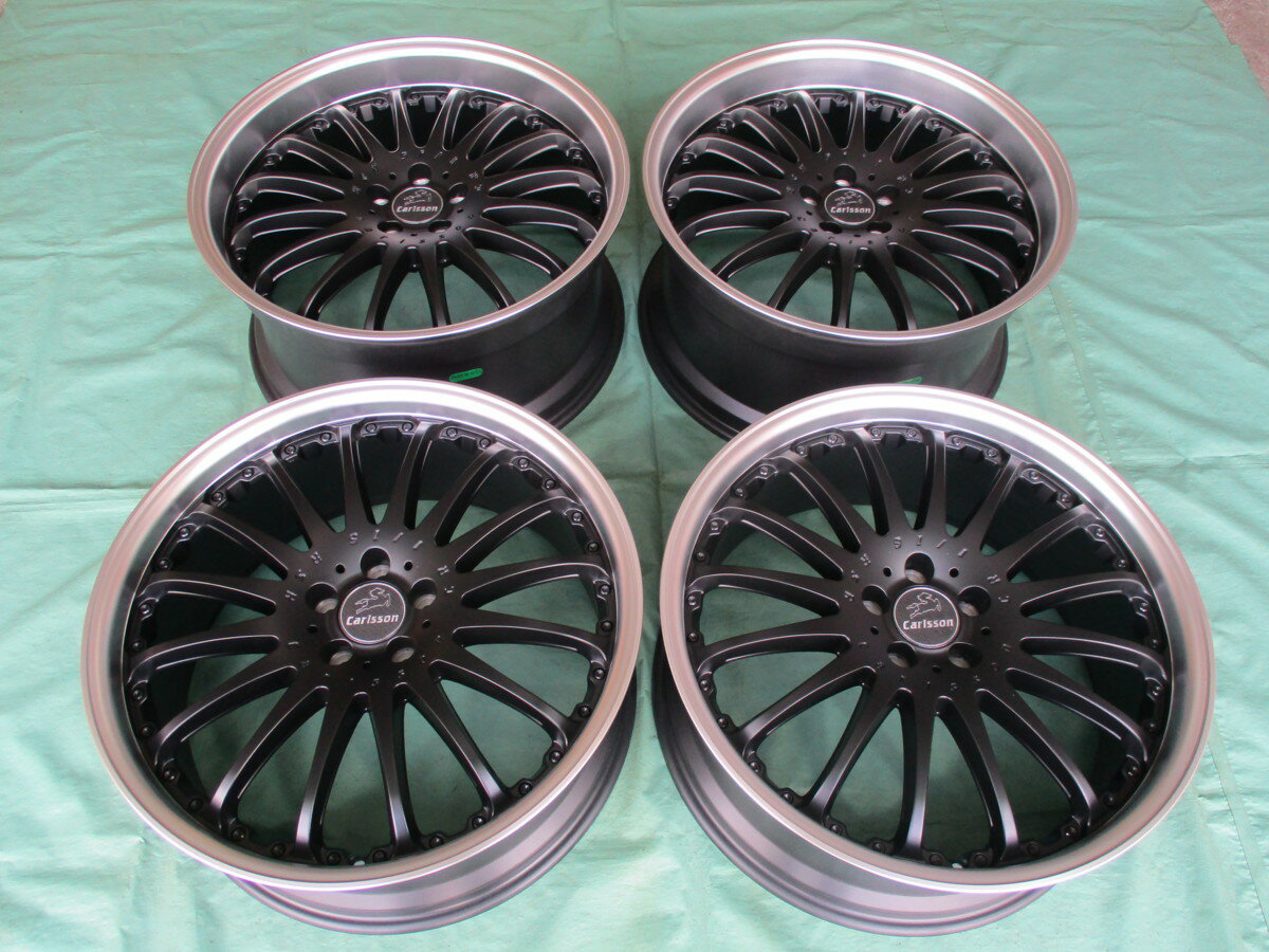 新品 carlsson 1/16RSR semi-MB(5H/114.3)&ニットー NT555G2 215/35-19 トヨタ・プレミオ 4本セット