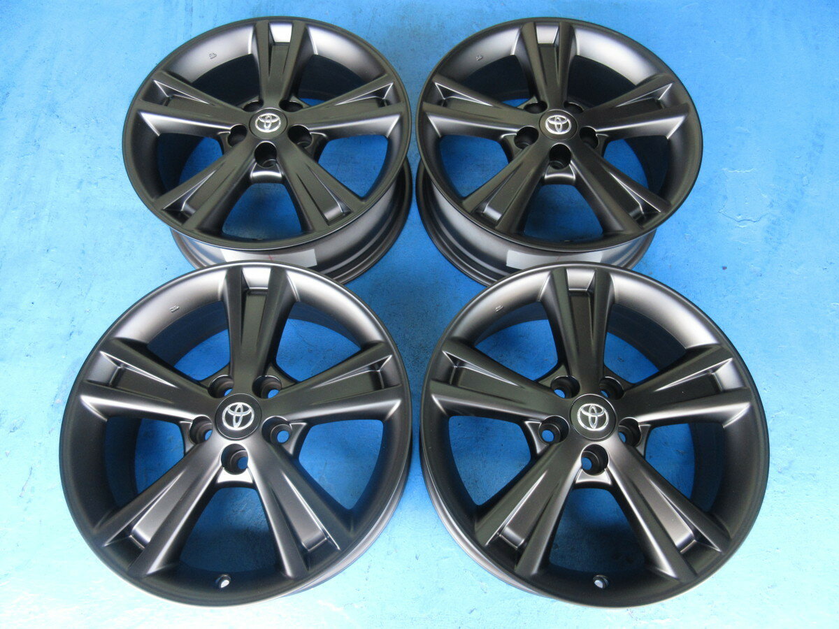 Rakuten - 中古 トヨタ純正(5H/114、3) 18インチ マットブラック色替え 4本